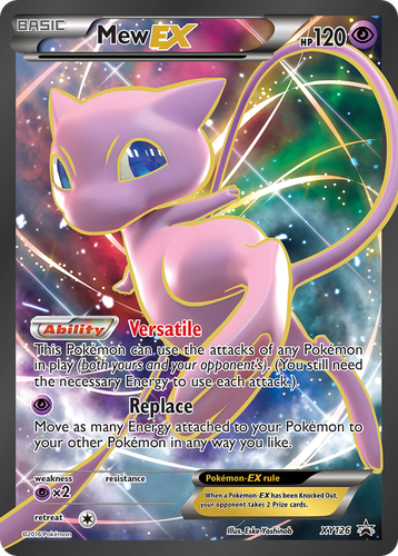 Mew-EX #126 from XY Black Star Promos - Promo - Illustrated by Eske Yoshinob