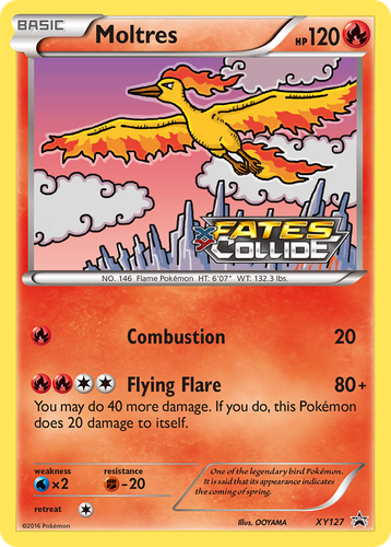 Moltres 127, XY Black Star Promos