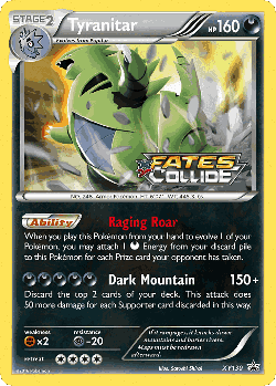 Tyranitar 130, XY Black Star Promos