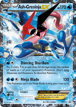 Ash-Greninja-EX 133, XY Black Star Promos