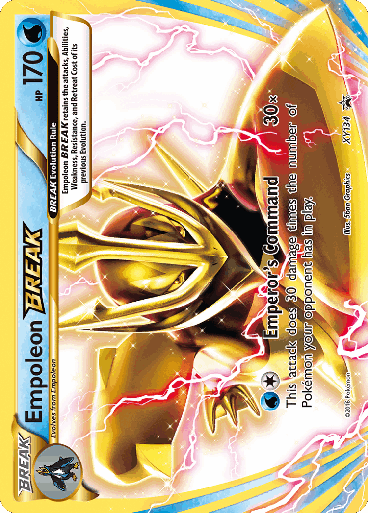 Empoleon BREAK #134 from XY Black Star Promos - Promo - Illustrated by 5ban Graphics