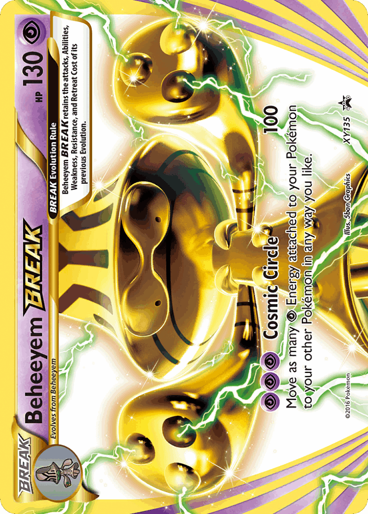 Beheeyem BREAK #135 from XY Black Star Promos - Promo - Illustrated by 5ban Graphics