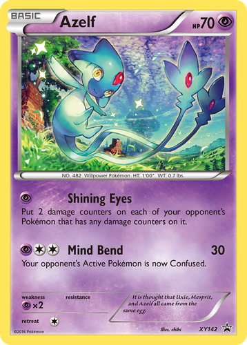 Azelf 142, XY Black Star Promos
