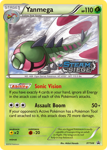 Yanmega 144, XY Black Star Promos