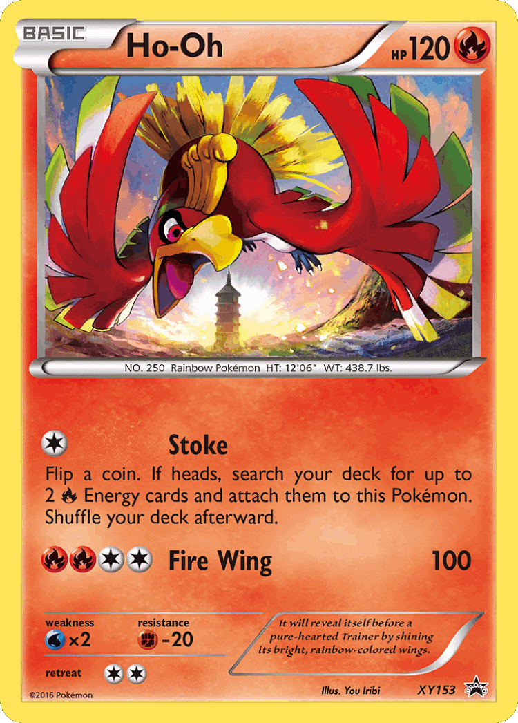Ho-Oh #153 from XY Black Star Promos - Promo - Illustrated by You Iribi