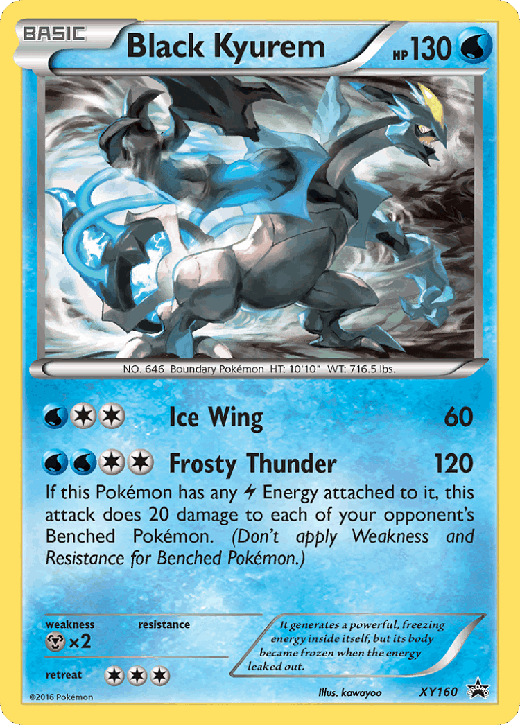 Black Kyurem #160 from XY Black Star Promos - Promo - Illustrated by kawayoo