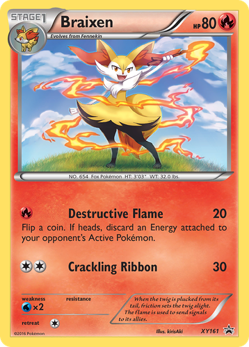 Braixen 161, XY Black Star Promos