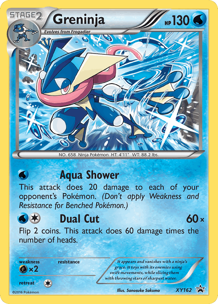 Greninja #162 from XY Black Star Promos - Promo - Illustrated by Sanosuke Sakuma