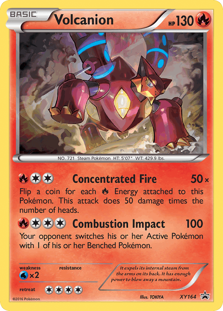 Volcanion #164 from XY Black Star Promos - Promo - Illustrated by TOKIYA