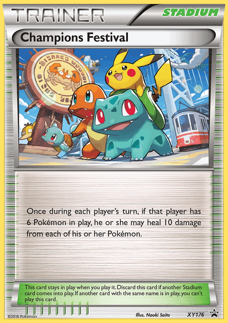 Champions Festival #176 from XY Black Star Promos - Promo - Illustrated by Naoki Saito