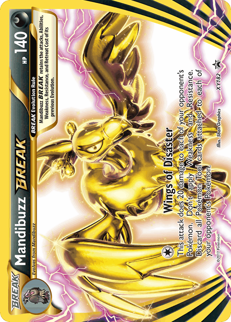 Mandibuzz BREAK #182 from XY Black Star Promos - Promo - Illustrated by 5ban Graphics