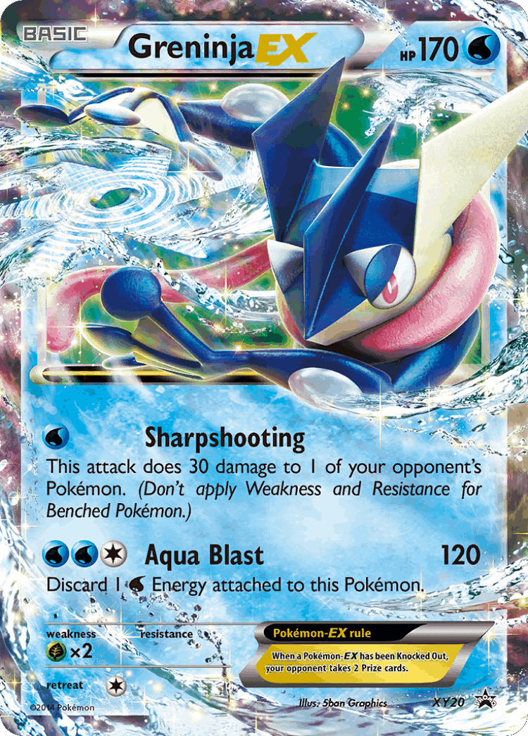 Greninja-EX #20 from XY Black Star Promos - Promo - Illustrated by 5ban Graphics
