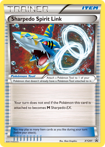 Sharpedo Spirit Link 201, XY Black Star Promos
