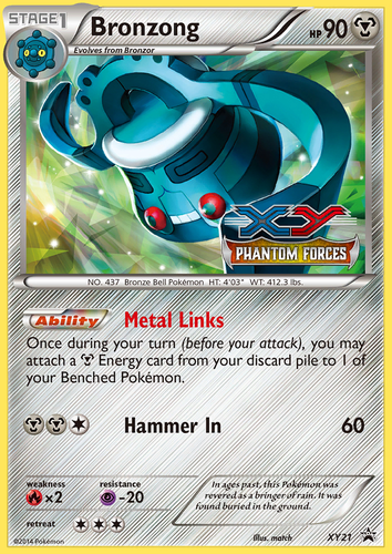Bronzong Pokémon TCG card art