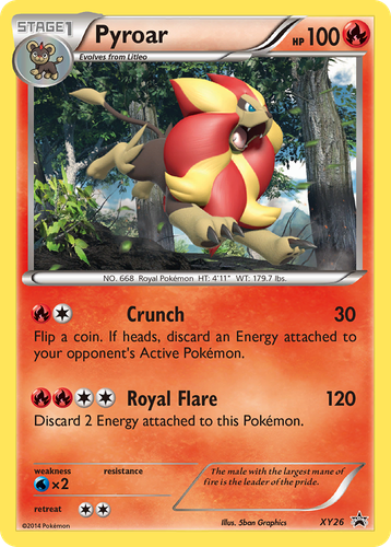 Pyroar 26, XY Black Star Promos