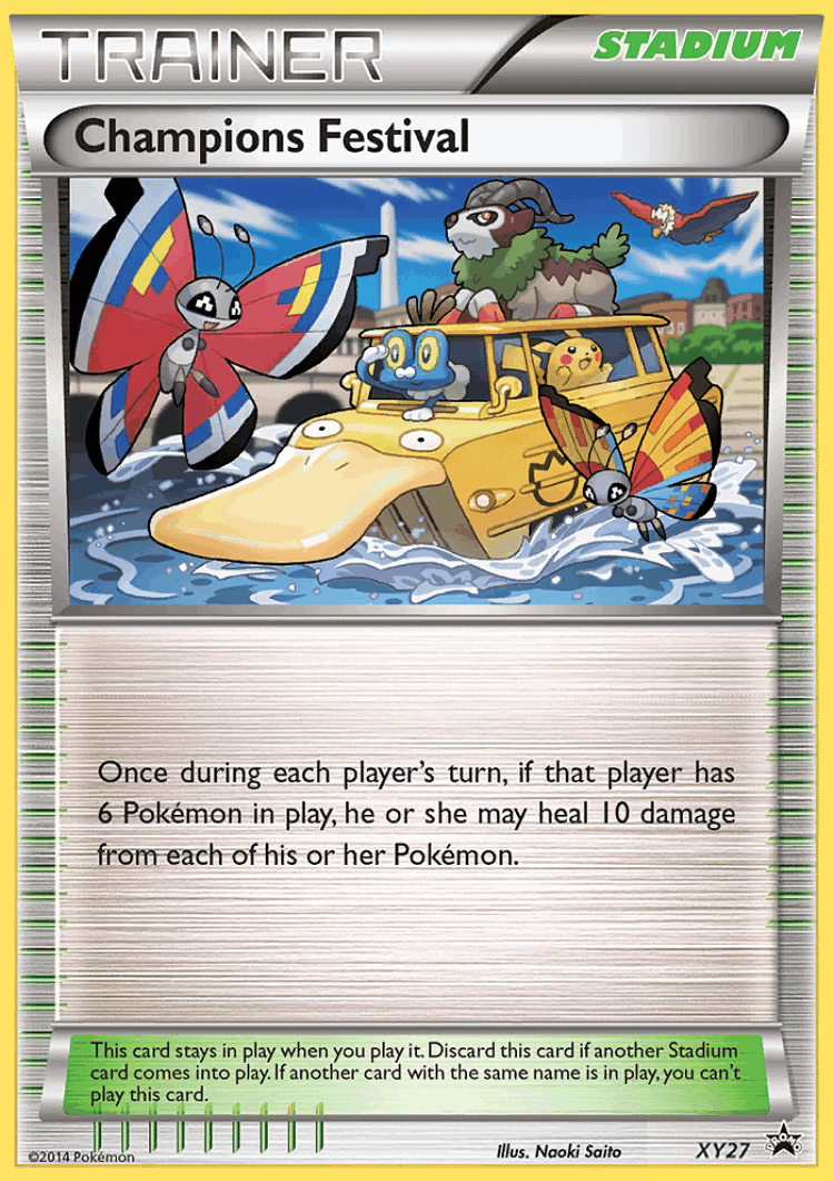 Champions Festival #27 from XY Black Star Promos - Promo - Illustrated by Naoki Saito