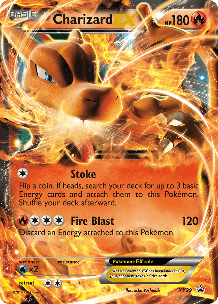 Charizard-EX #29 from XY Black Star Promos - Promo - Illustrated by Eske Yoshinob