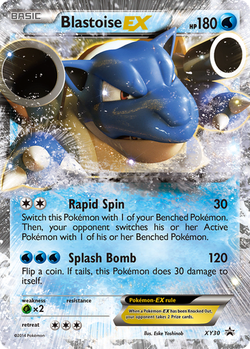 Blastoise-EX 30, XY Black Star Promos