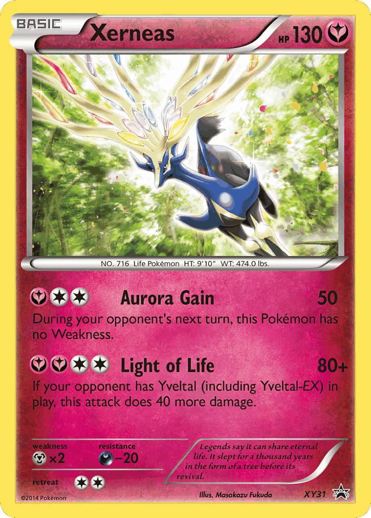 Xerneas #31 from XY Black Star Promos - Promo - Illustrated by Kouki Saitou