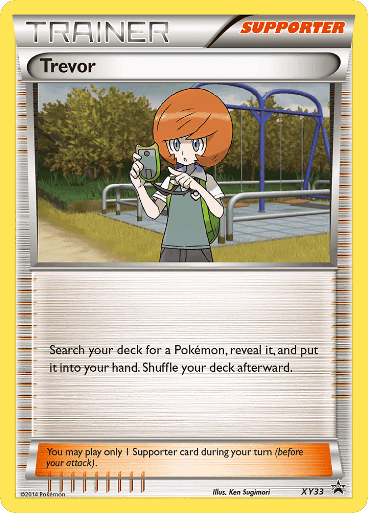 Trevor #33 from XY Black Star Promos - Promo - Illustrated by Ken Sugimori
