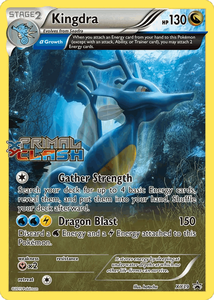Kingdra #39 from XY Black Star Promos - Promo - Illustrated by hatachu
