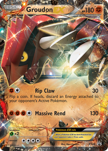 Groudon-EX 42, XY Black Star Promos