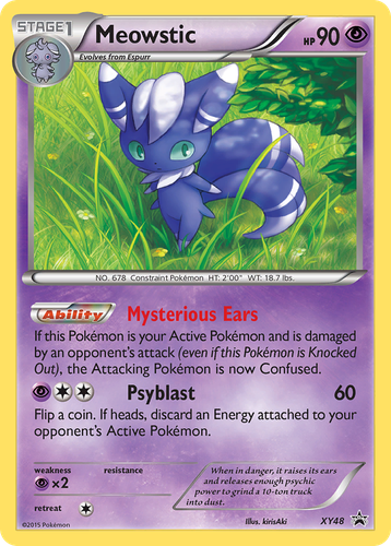 Meowstic 48, XY Black Star Promos