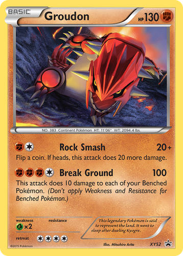 Groudon 52, XY Black Star Promos