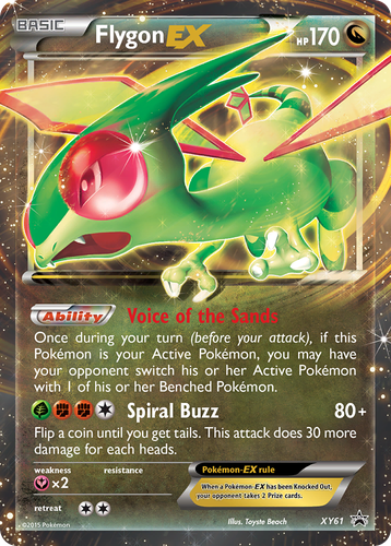 Flygon-EX 61, XY Black Star Promos