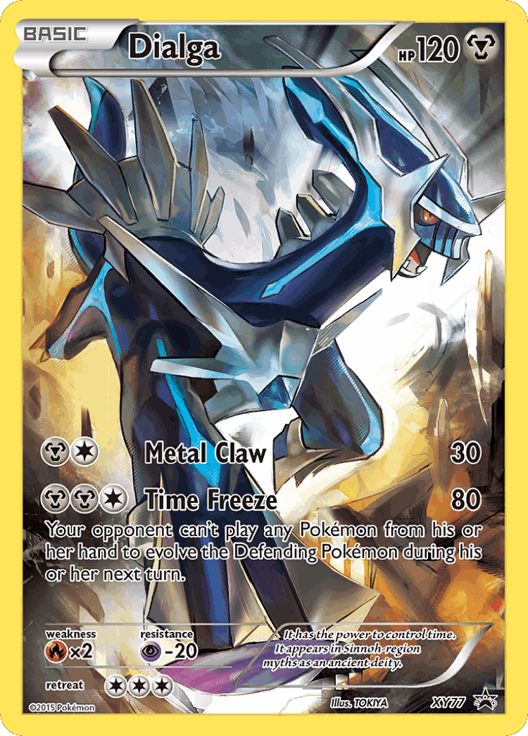 Dialga #77 from XY Black Star Promos - Promo - Illustrated by TOKIYA