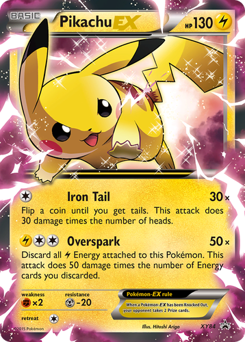 Pikachu-EX 84, XY Black Star Promos