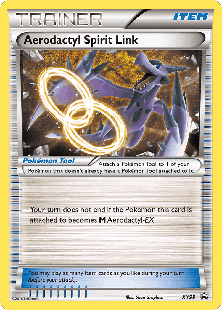 Aerodactyl Spirit Link #99 from XY Black Star Promos - Promo - Illustrated by 5ban Graphics