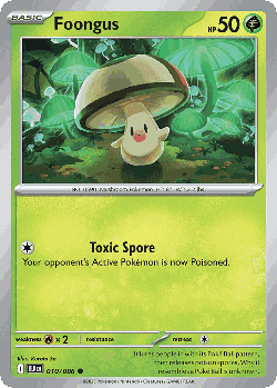 Foongus Pokémon TCG card art