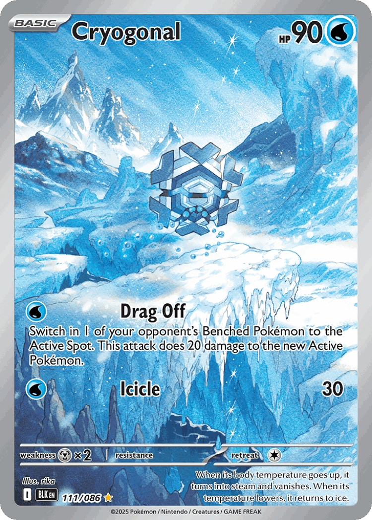 Cryogonal #111 from Black Bolt - Illustration Rare - Illustrated by rika