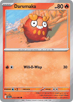 Darumaka Pokémon TCG card art