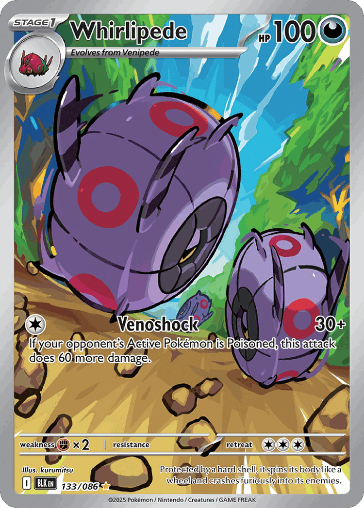 Whirlipede #133 from Black Bolt - Illustration Rare - Illustrated by kurumitsu