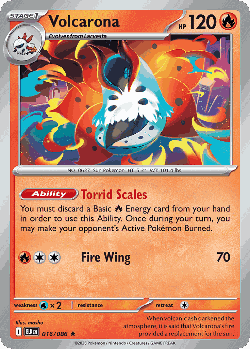 Volcarona Pokémon TCG card art