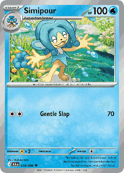 Simipour Pokémon TCG card art
