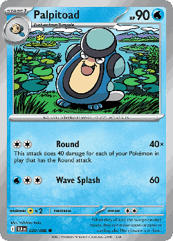 Palpitoad Pokémon TCG card art
