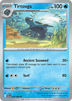 Tirtouga Pokémon TCG card art