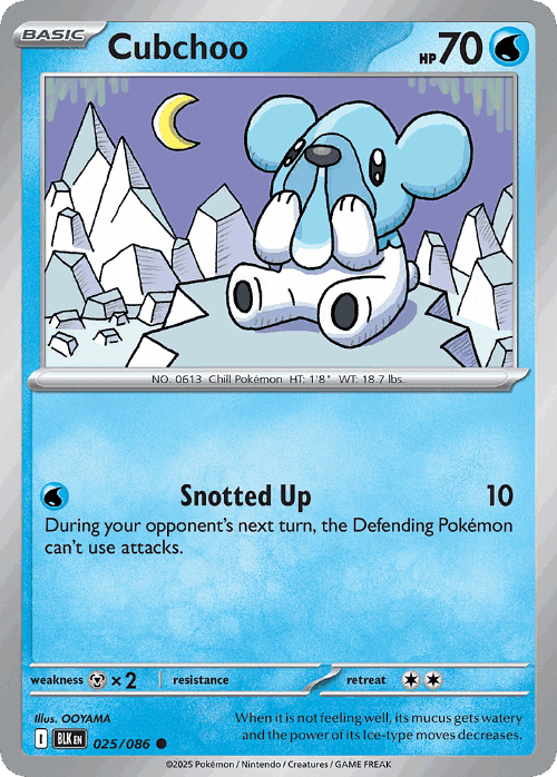 Cubchoo 25, Black Bolt