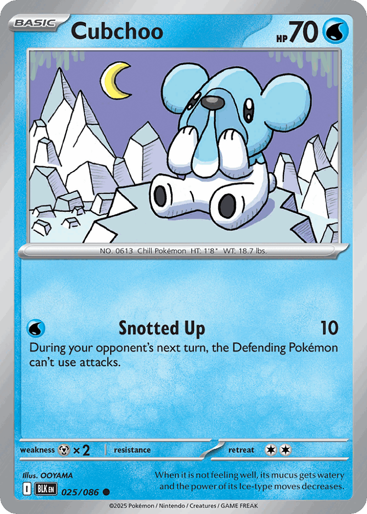 Cubchoo #25 from Black Bolt - Common - Illustrated by OOYAMA