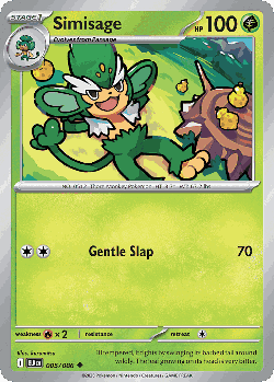 Simisage Pokémon TCG card art