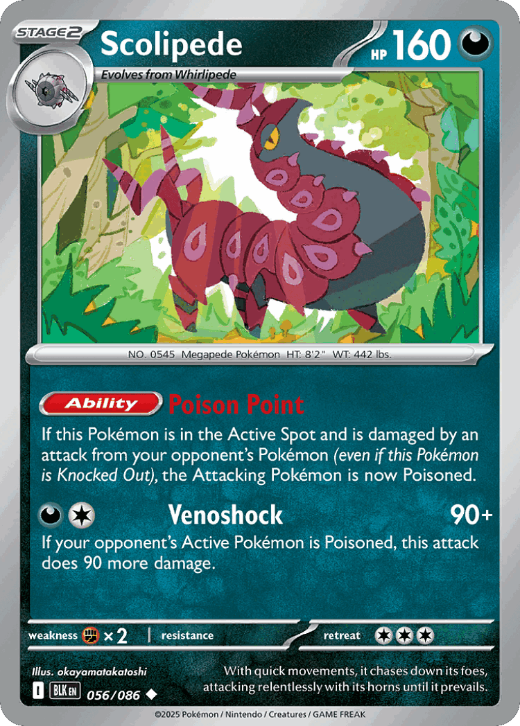 Scolipede #56 from Black Bolt - Uncommon - Illustrated by okayamatakatoshi