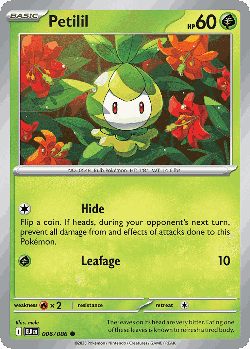 Petilil Pokémon TCG card art