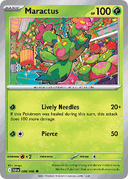 Maractus Pokémon TCG card art