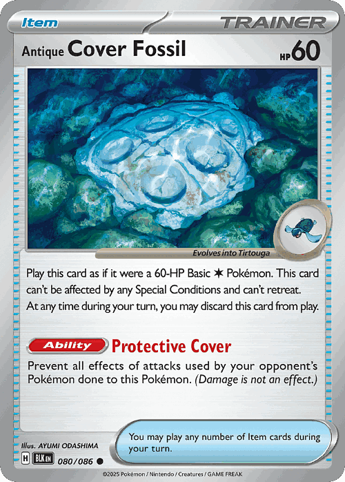 Antique Cover Fossil 60, Black Bolt
