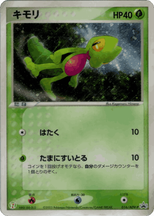 Treecko Pokémon TCG card art