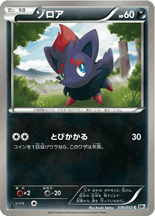 Zorua 36, White Collection