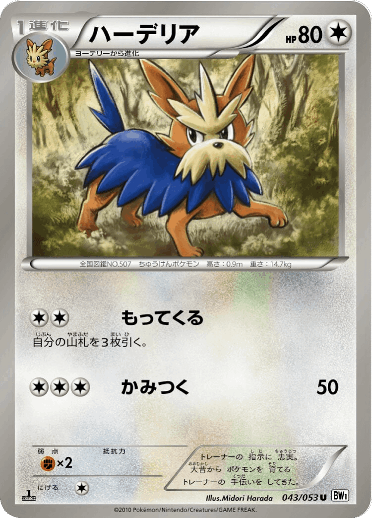Herdier #43 from White Collection - Uncommon - Illustrated by Midori Harada